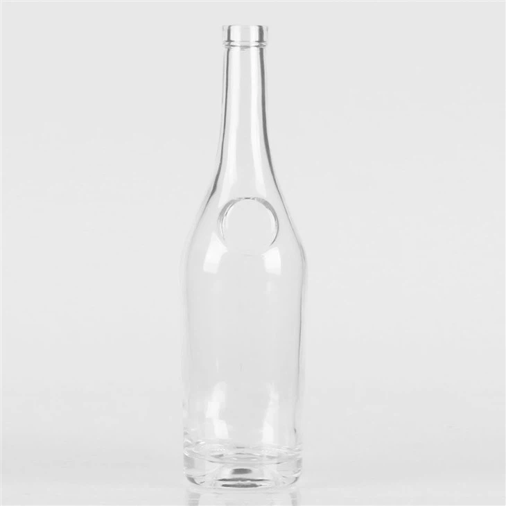 Botella de cristal de vodka de cristal de 700 ml